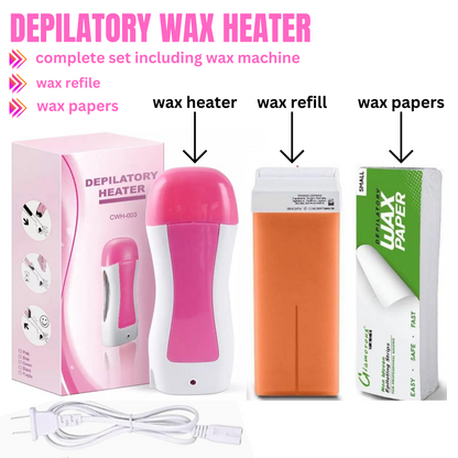 3-in-1 Hair Removal Waxing Kit