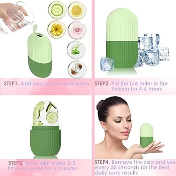 Premium Silicone Ice Cube Roller for Facial Massage