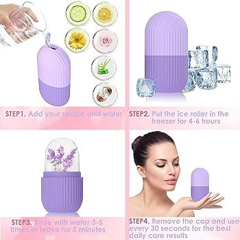 Premium Silicone Ice Cube Roller for Facial Massage