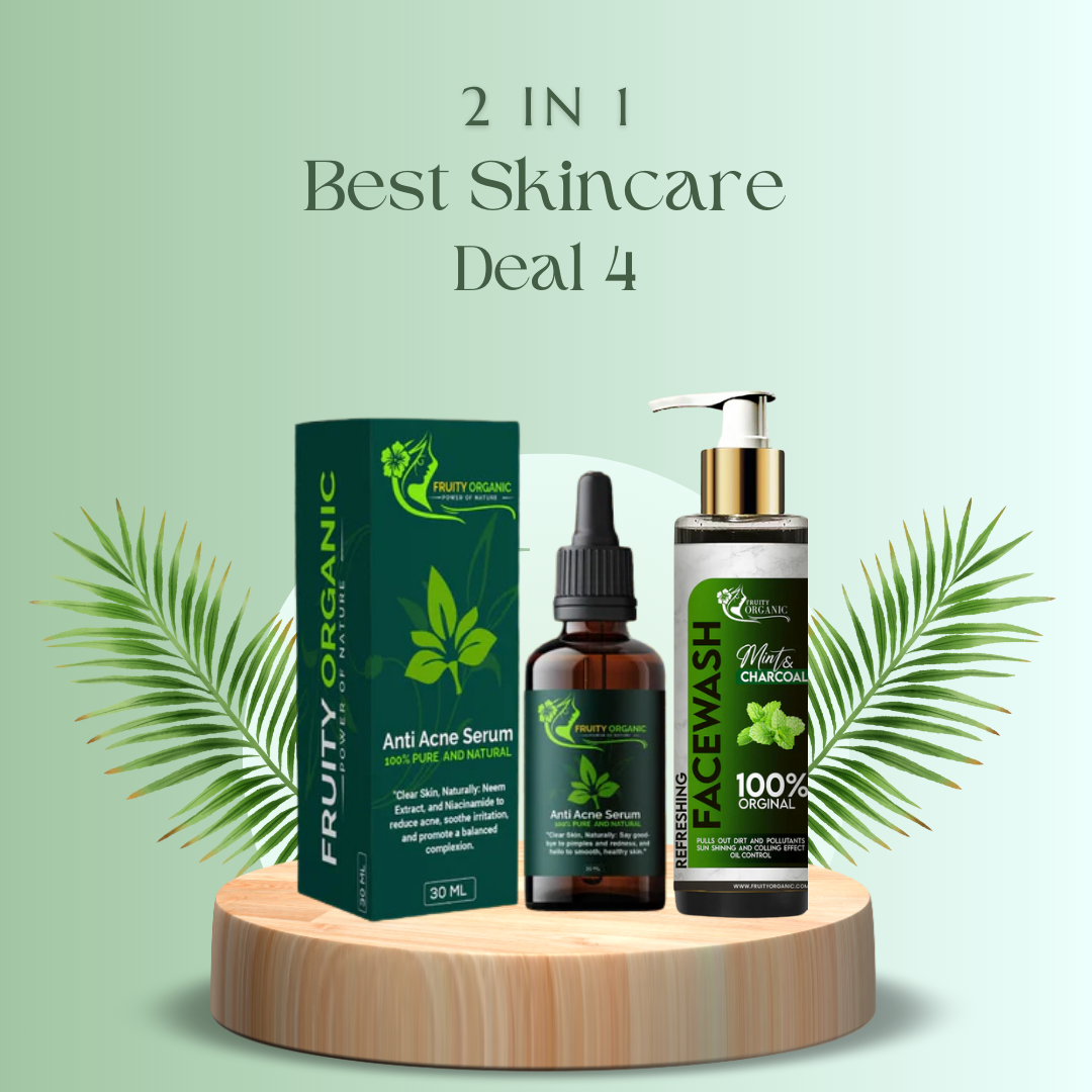 Mint & Charcoal Facewash & Anti-Acne Serum