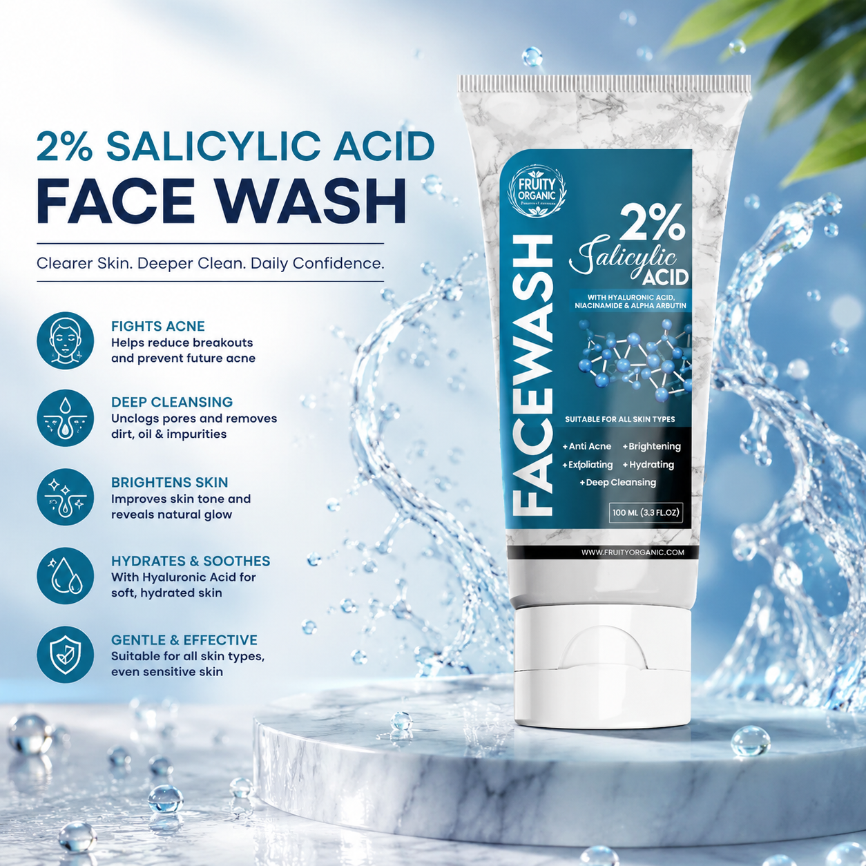 Salicylic Acid 2% Face Wash