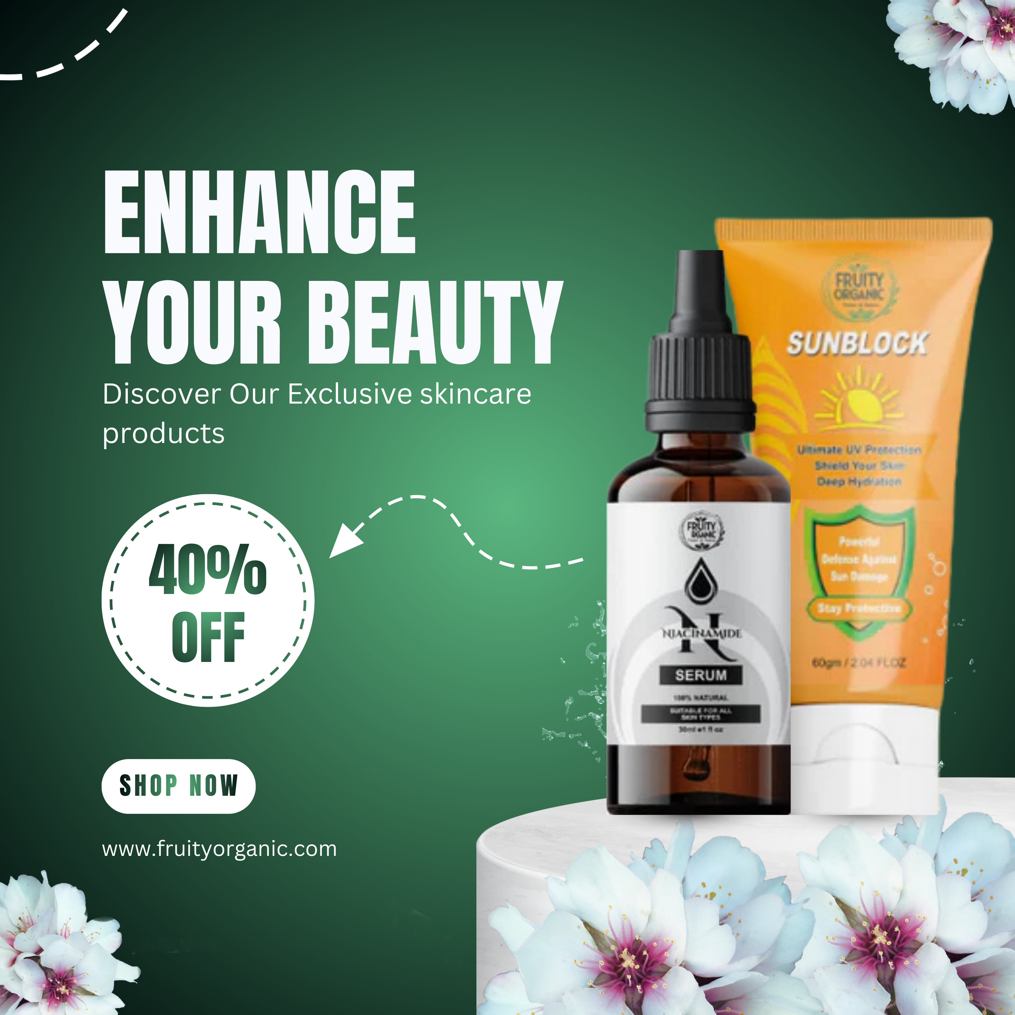 Niacinmide 10% + Zinc 1% Serum & Sunscreen SPF70 Deal