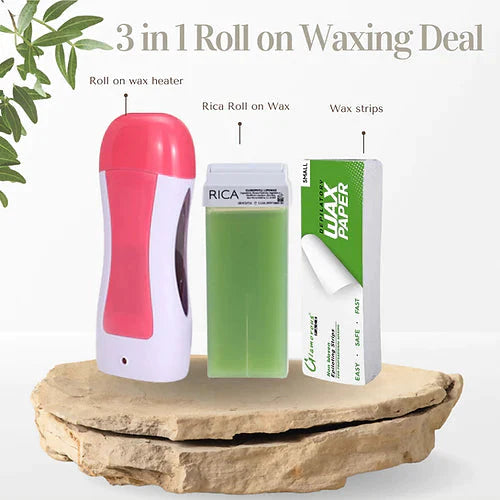 3-in-1 Hair Removal Waxing Kit